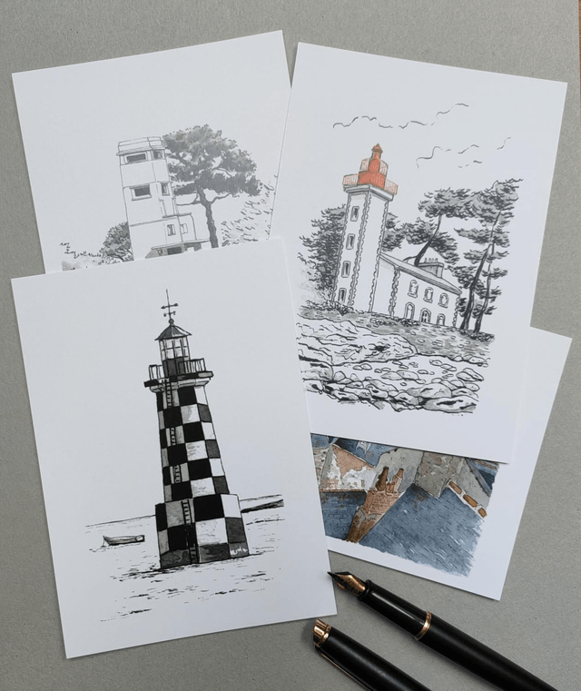 4 cartes - Finistère sud