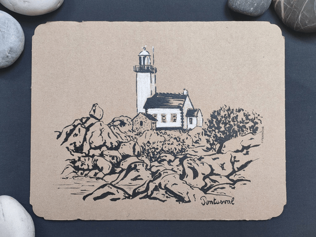 Le phare de Pontusval à Brigognan-Plages