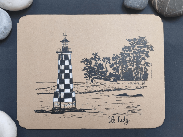 Le phare de la Perdrix à l'Île-Tudy