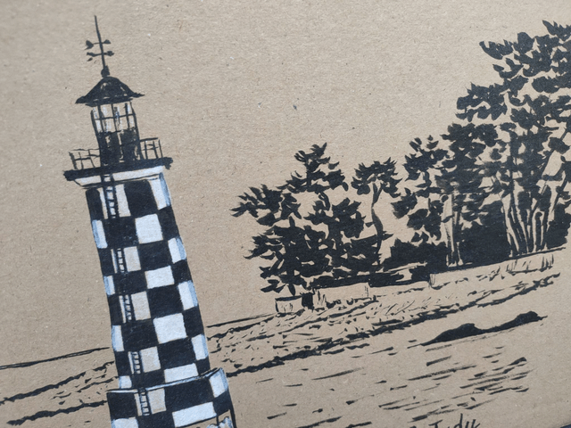 Le phare de la Perdrix à l'Île-Tudy