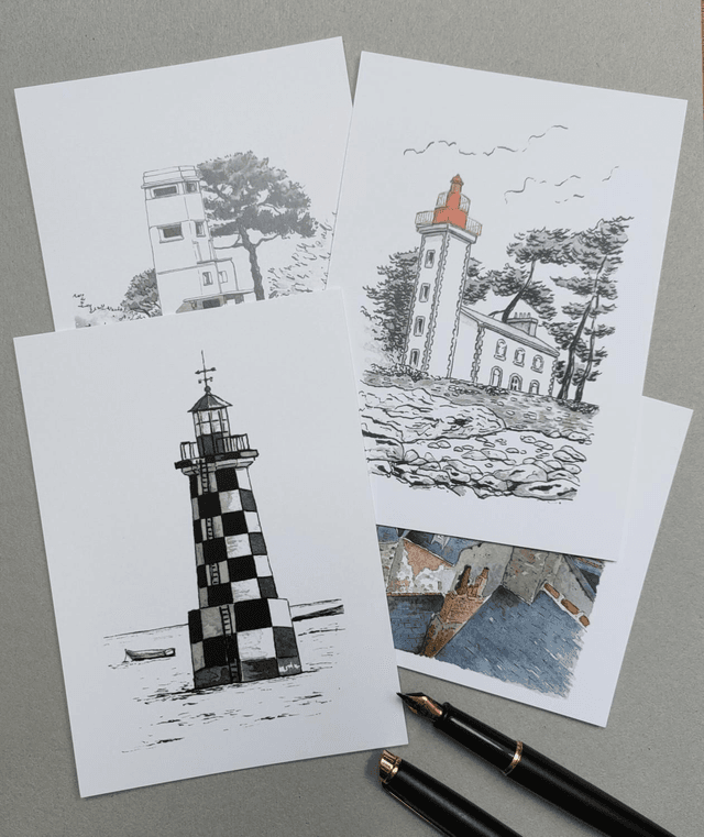4 cartes - Finistère sud
